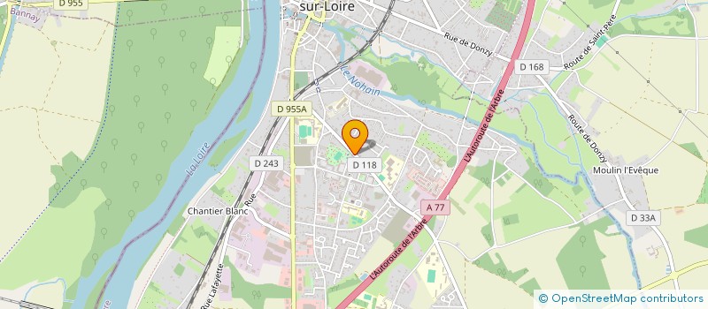 localisation de l'entreprise SOC CIVILE LA BEAUBUTAINE à COSNE-COURS-SUR-LOIRE
