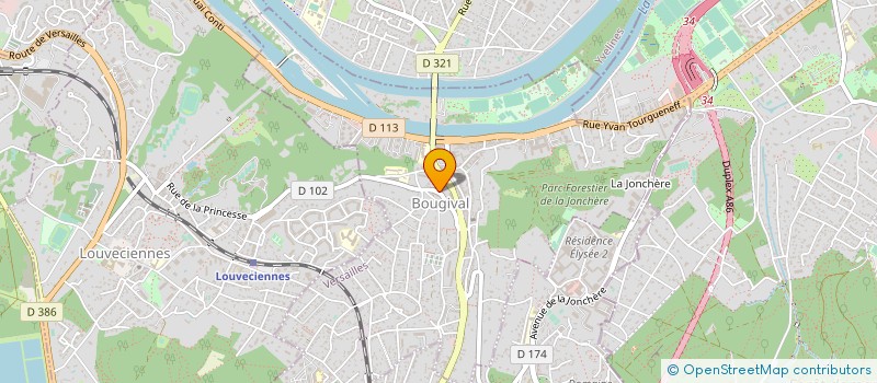 localisation de l'entreprise SOC CIVILE LA BELLE FEUILLE BOUGIVAL  BOUGIVAL