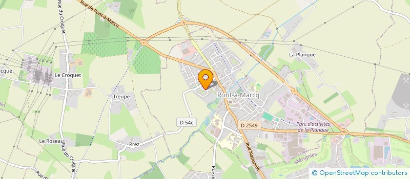 localisation de l'entreprise SOC CIVILE LA GRANDE CAMPAGNE  PONT-A-MARCQ