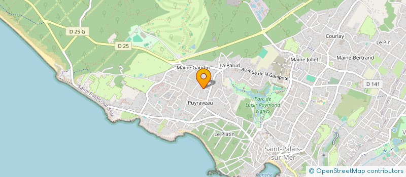 localisation de l'entreprise SOC CIVILE LA GRANDE PIECE  SAINT-PALAIS-SUR-MER