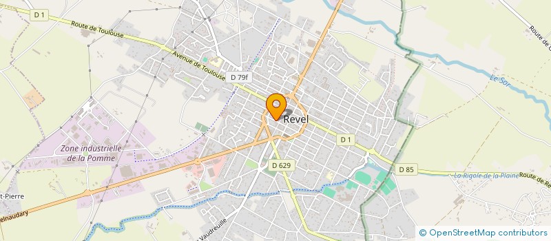 localisation de l'entreprise SOC CIVILE LA VALLEE DU SOR  REVEL