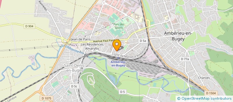 localisation de l'entreprise SOC CIVILE LE BERTHELOT  AMBERIEU-EN-BUGEY