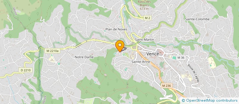 localisation de l'entreprise SOC CIVILE LE FORTIN  VENCE