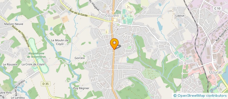 localisation de l'entreprise SOC CIVILE LE PRE RIVAUD à COUZEIX