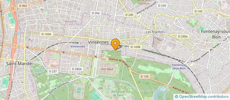 localisation de l'entreprise SOC CIVILE LEMANCEL FOCH à VINCENNES