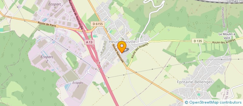 localisation de l'entreprise SOC CIVILE LES EGLANTIERS  HEUDEBOUVILLE