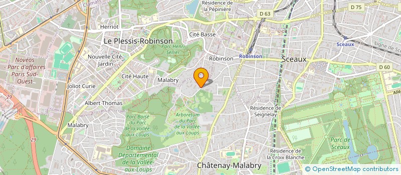 localisation de l'entreprise SOC CIVILE LES QUATRE CHEMINS 2000  CHATENAY-MALABRY