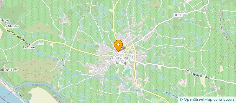 localisation de l'entreprise SOC CIVILE LES TEMPLIERS  CHATEAUNEUF-DU-PAPE