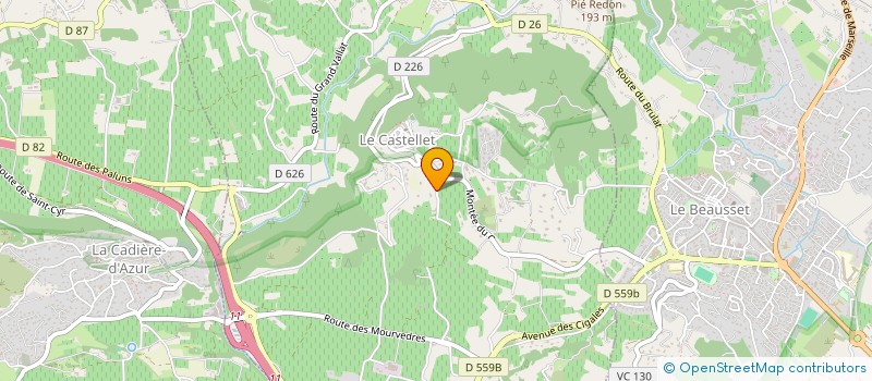 localisation de l'entreprise SOC CIVILE MASCHENAILLERE  LE CASTELLET