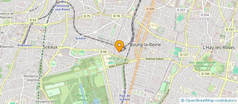 localisation de l'entreprise SOC CIVILE MEDINGER R.D à BOURG-LA-REINE