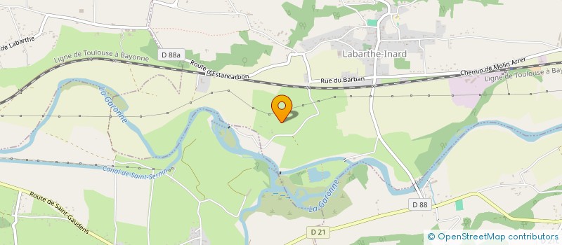 localisation de l'entreprise SOC CIVILE MOULIN DU VICOMTE  LABARTHE-INARD