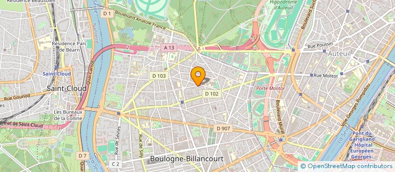 localisation de l'entreprise SOC CIVILE OPERA BOUDREAU à BOULOGNE-BILLANCOURT
