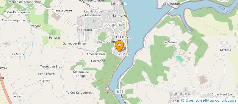 localisation de l'entreprise SOC CIVILE OSTREICOLE DE L IROISE  LOCQUENOLE