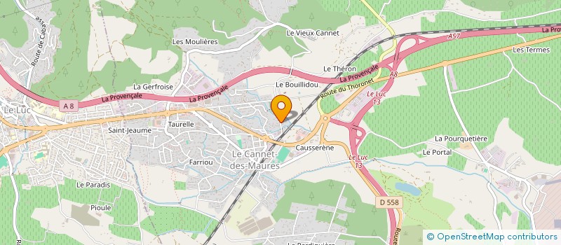 localisation de l'entreprise SOC CIVILE PART AGRICOLE DOMAINE COLBERT  LE CANNET-DES-MAURES