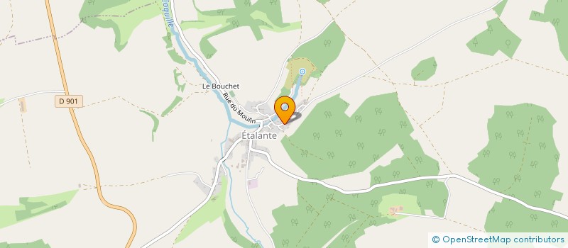 localisation de l'entreprise SOC CIVILE PART. L'ETANG FOURCHU  AIGNAY-LE-DUC