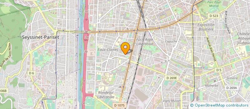 localisation de l'entreprise SOC CIVILE PARTIC DU 3 PL VAUCANSON  GRENOBLE