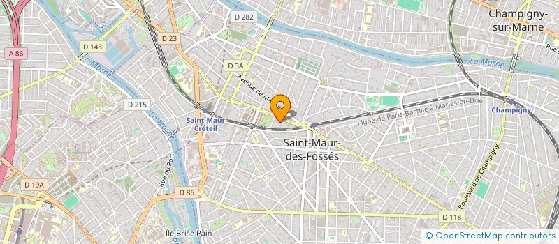 localisation de l'entreprise SOC CIVILE PARTICULIERE 1 PAS RABELAIS à SAINT-MAUR-DES-FOSSES