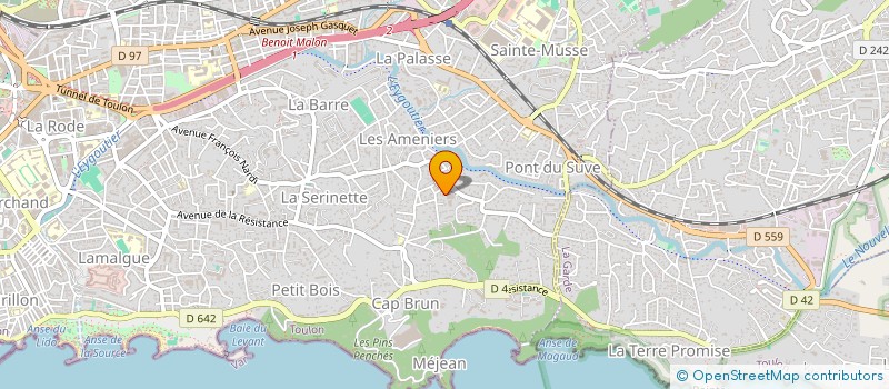 localisation de l'entreprise SOC CIVILE PARTICULIERE BALJAC à TOULON