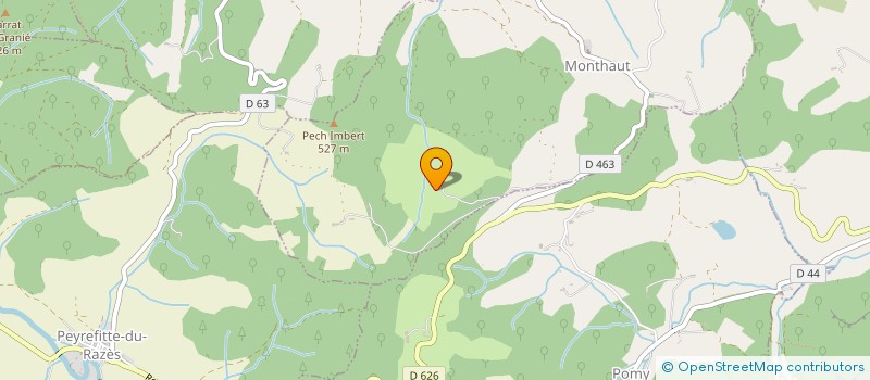 localisation de l'entreprise SOC CIVILE PARTICULIERE DE LA SYLVANERE  MONTHAUT