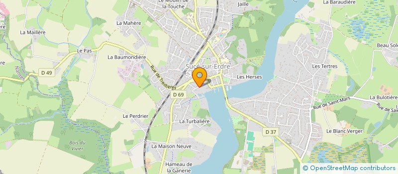 localisation de l'entreprise SOC CIVILE PARTICULIERE DU GRAND LARGE  SUCE-SUR-ERDRE