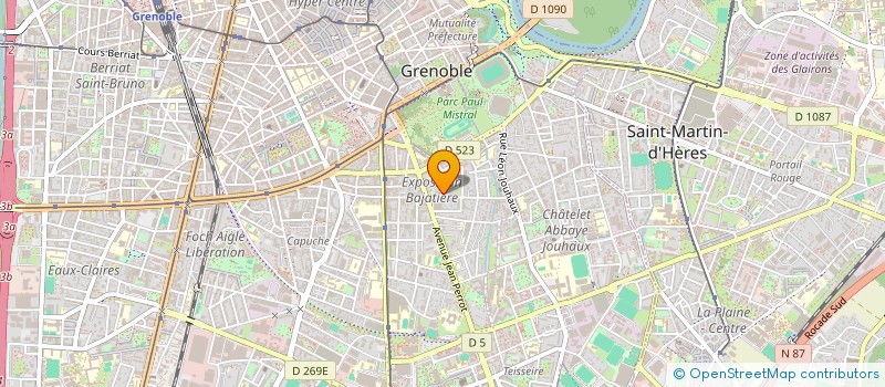 localisation de l'entreprise SOC CIVILE PARTICULIERE MICAJO  GRENOBLE