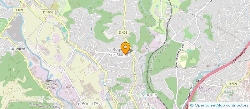 localisation de l'entreprise SOC CIVILE PARTICULIERE QUADRA ROSSA à LA ROQUETTE-SUR-SIAGNE