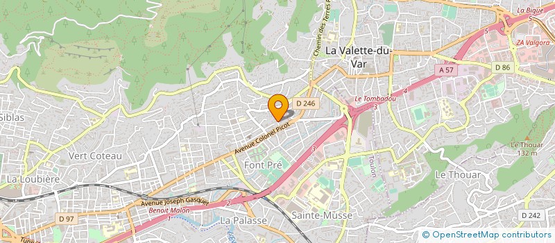 localisation de l'entreprise SOC CIVILE PARTICULIERE STE BERNADETTE à TOULON
