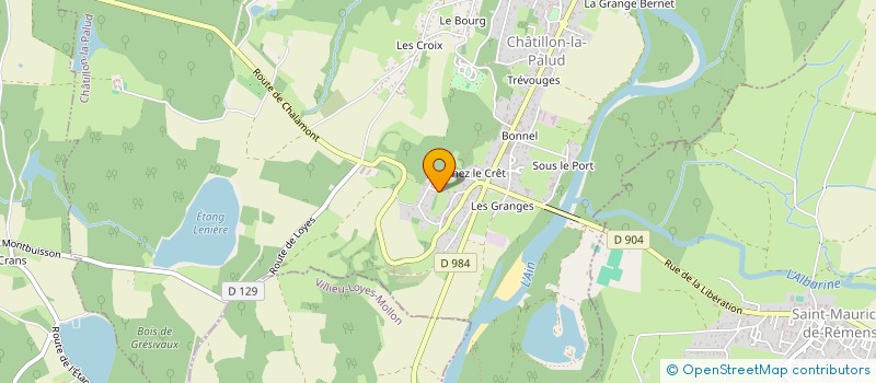 localisation de l'entreprise SOC CIVILE PASSOT  CHALAMONT