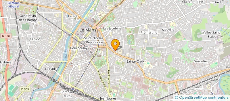 localisation de l'entreprise SOC CIVILE PATRIMONIALE LA ROBINIERE V  LE MANS