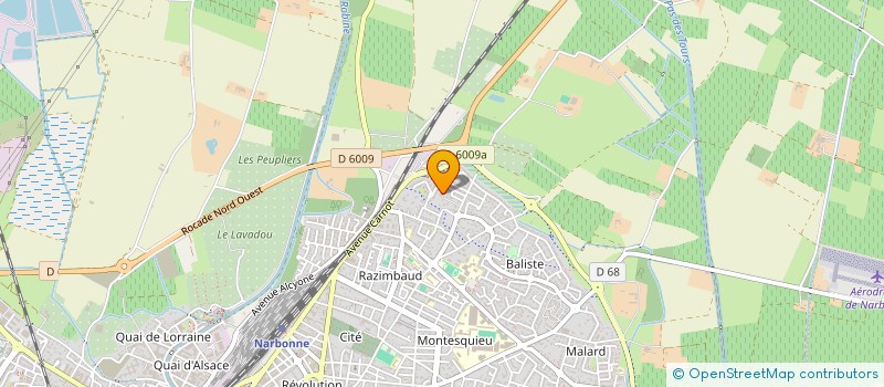 localisation de l'entreprise SOC CIVILE PATRIMONIALE TAMAS  NARBONNE