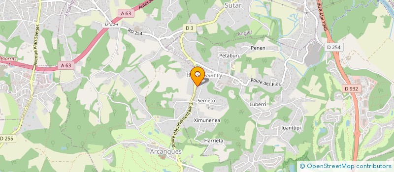 localisation de l'entreprise SOC CIVILE PEYO  BASSUSSARRY