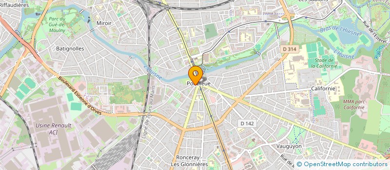localisation de l'entreprise SOC CIVILE PORTEF OPHTAL CLINI PONTLIEUE à LE MANS