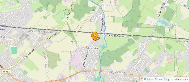 localisation de l'entreprise SOC CIVILE PORTEFEUILLE FINANIERE DAMIDE  TRESSIN