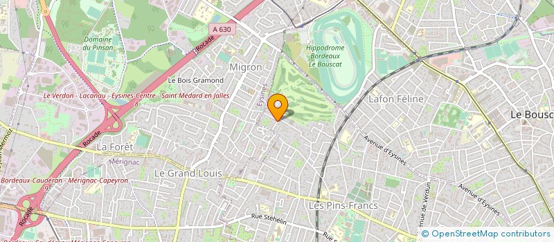 localisation de l'entreprise SOC CIVILE PORTEFEUILLE GOLF BORDELAIS à BORDEAUX