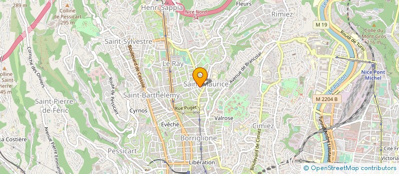 localisation de l'entreprise SOC CIVILE R H H à NICE