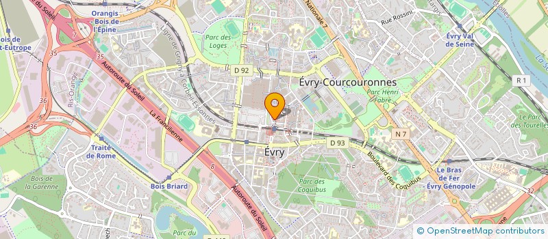 localisation de l'entreprise SOC CIVILE RADIOLOGIE  EVRY-COURCOURONNES