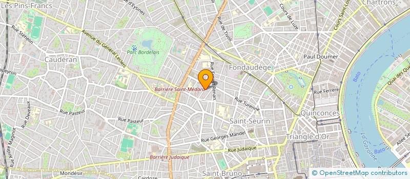 localisation de l'entreprise SOC CIVILE RECHERCHES PELLET ET ASSOCIE à BORDEAUX