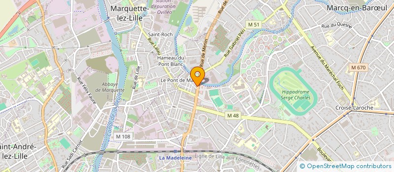 localisation de l'entreprise SOC CIVILE ROUSSEL LECLERCQ à MARCQ-EN-BARŒUL