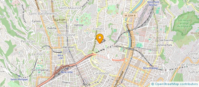 localisation de l'entreprise SOC CIVILE SACCA à NICE
