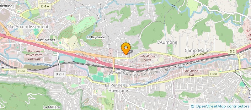 localisation de l'entreprise SOC CIVILE SAINT CLAIR à LA PENNE-SUR-HUVEAUNE