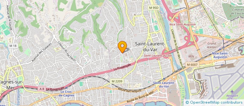 localisation de l'entreprise SOC CIVILE SAMSON  SAINT-LAURENT-DU-VAR