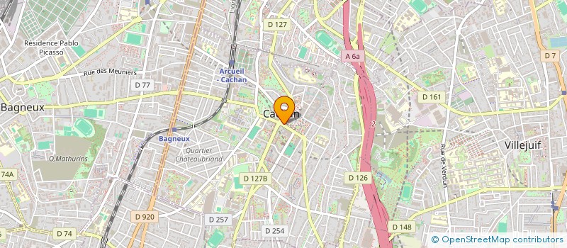 localisation de l'entreprise SOC CIVILE SERBONNES NEMOURS  CACHAN