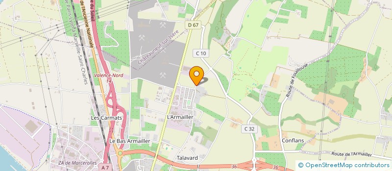 localisation de l'entreprise SOC CIVILE SICLANT  BOURG LES VALENCE