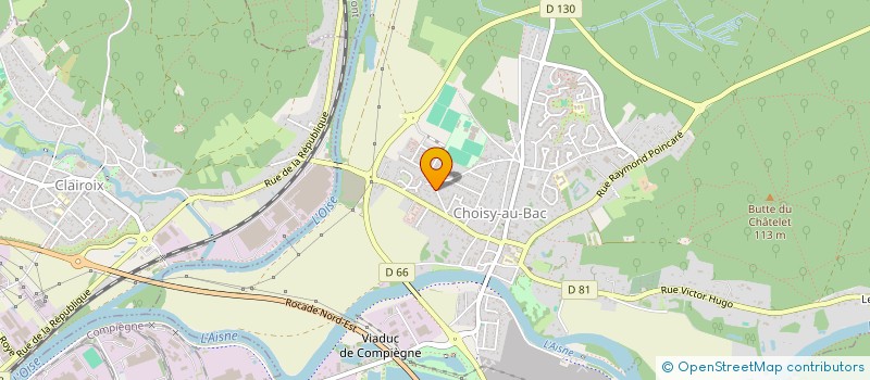 localisation de l'entreprise SOC CIVILE SPIEWAK  CHOISY-AU-BAC