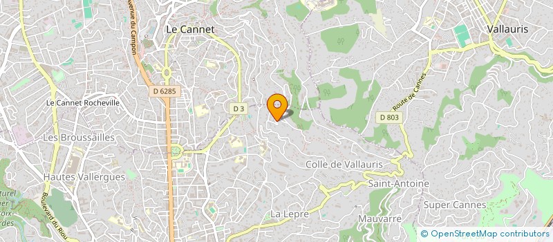 localisation de l'entreprise SOC CIVILE T AND M à CANNES