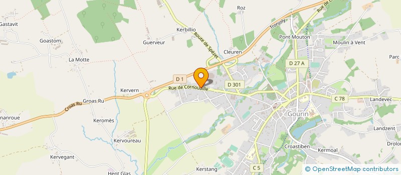 localisation de l'entreprise SOC CIVILE TOULGOAT IMMOBILIERE  GOURIN