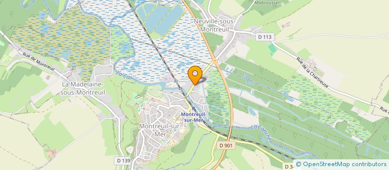 localisation de l'entreprise SOC CIVILE TRANSPORTS JOEL LIEVIN  MONTREUIL-SUR-MER