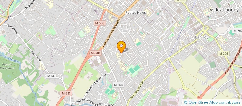 localisation de l'entreprise SOC CIVILE VERHAEGE-VANDENABEELE-POTEL  HEM