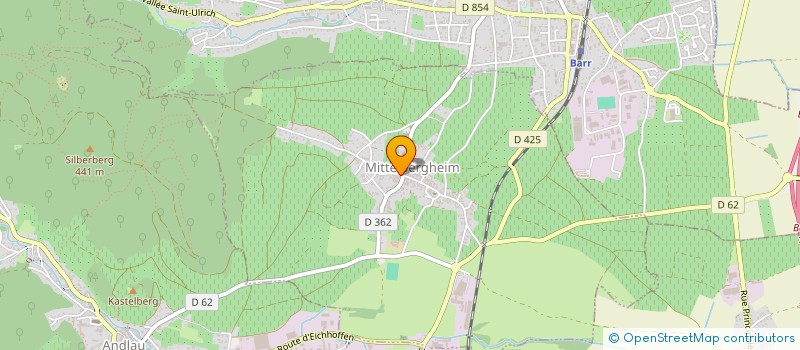 localisation de l'entreprise SOC CIVILE VITICOLE BOECKEL  MITTELBERGHEIM