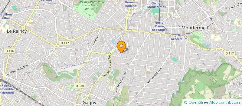 localisation de l'entreprise SOC CIVOLE SOFIM  GAGNY